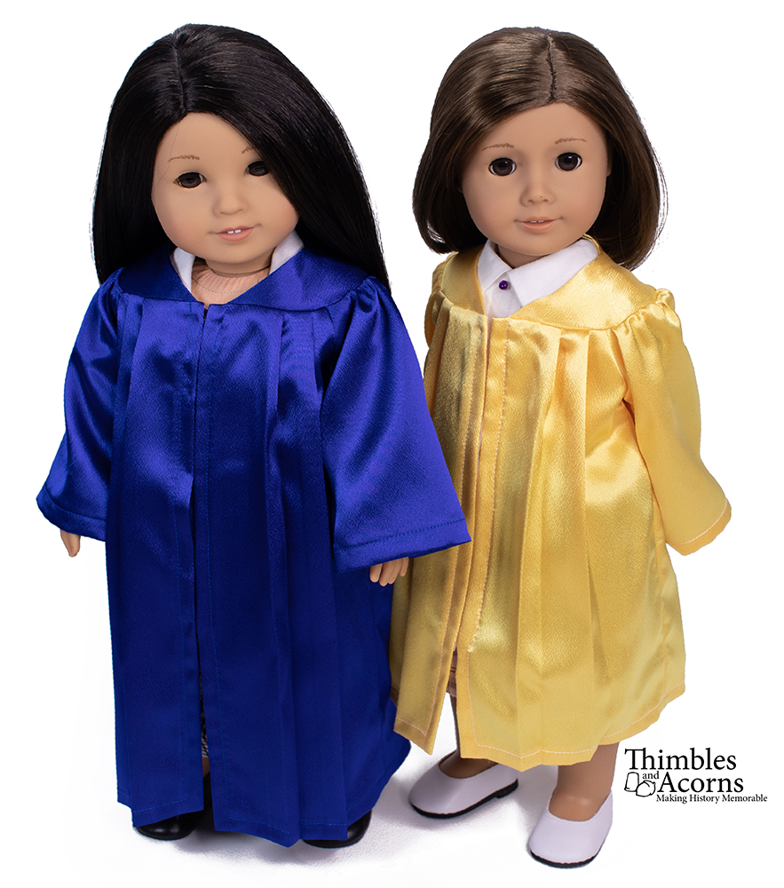 Graduation Gown 18" Doll Clothes Pattern