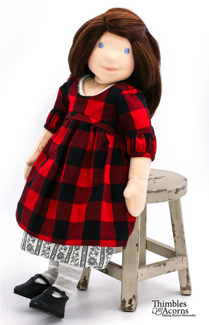 North Woods Dress 18" Doll Clothes Pattern