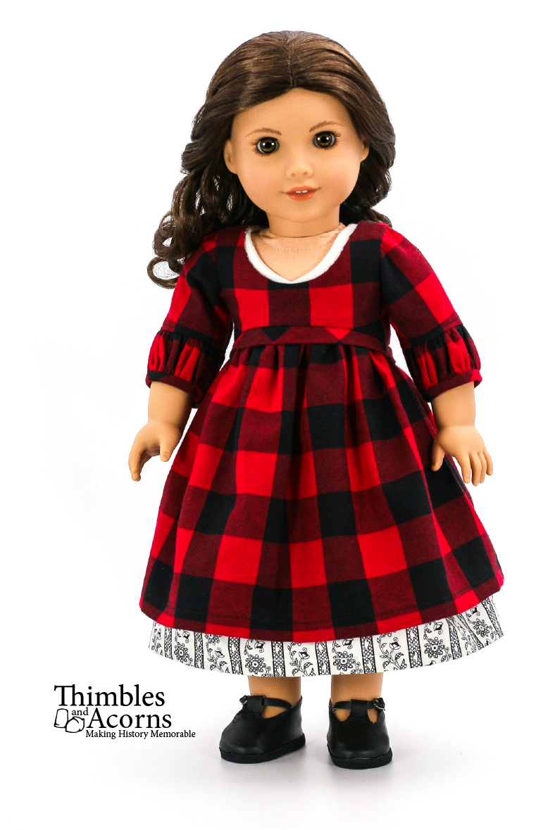 North Woods Dress 18" Doll Clothes Pattern