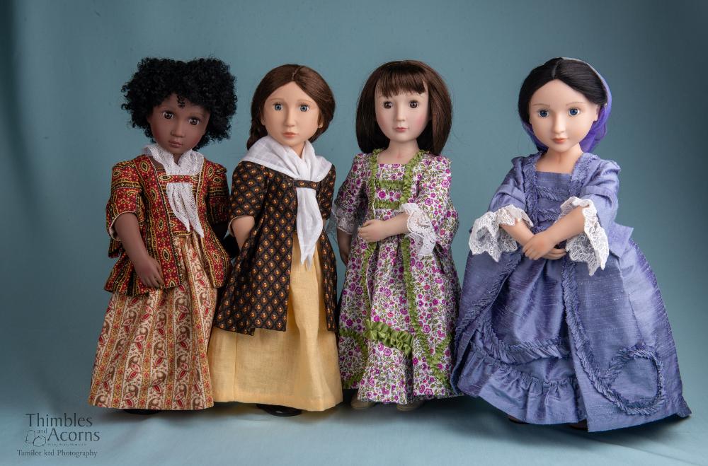 Sacque Back Gown and Pet en l'ier Jacket For AGAT Dolls
