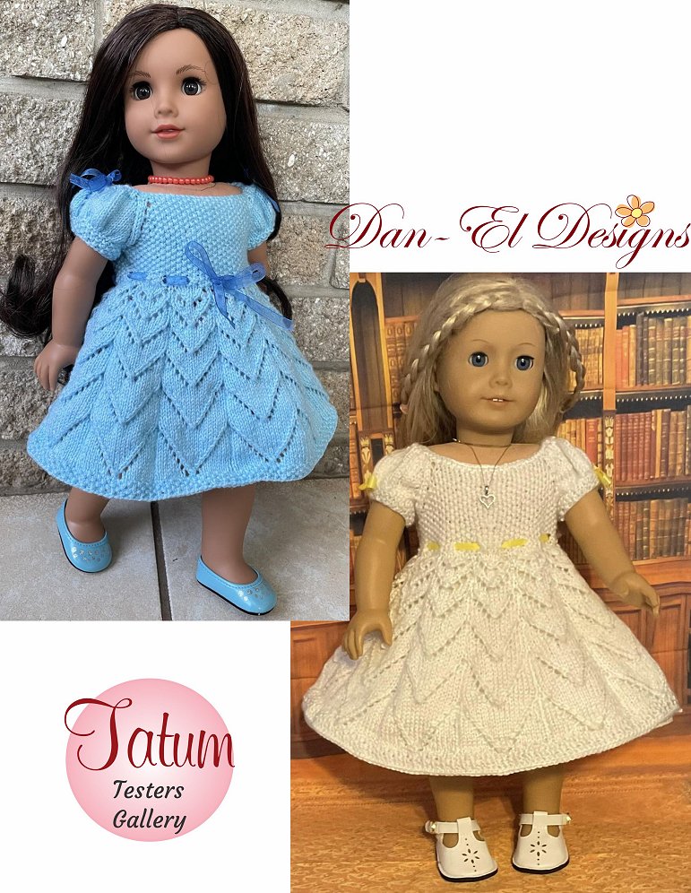 Tatum 18" Doll Clothes Knitting Pattern