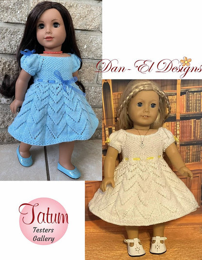 Tatum 18" Doll Clothes Knitting Pattern