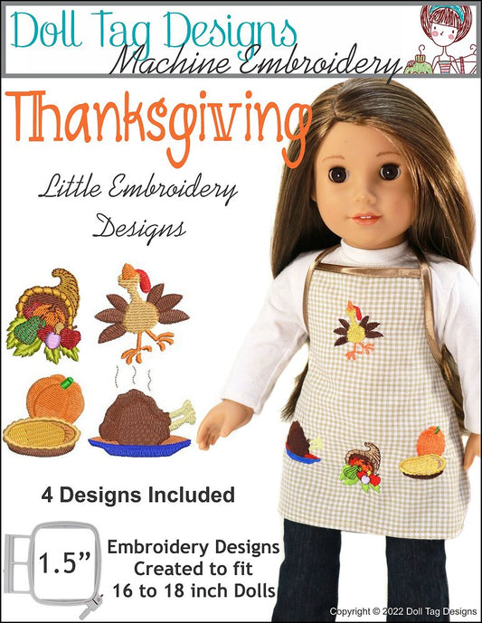 Thanksgiving Little Designs for Machine Embroidery