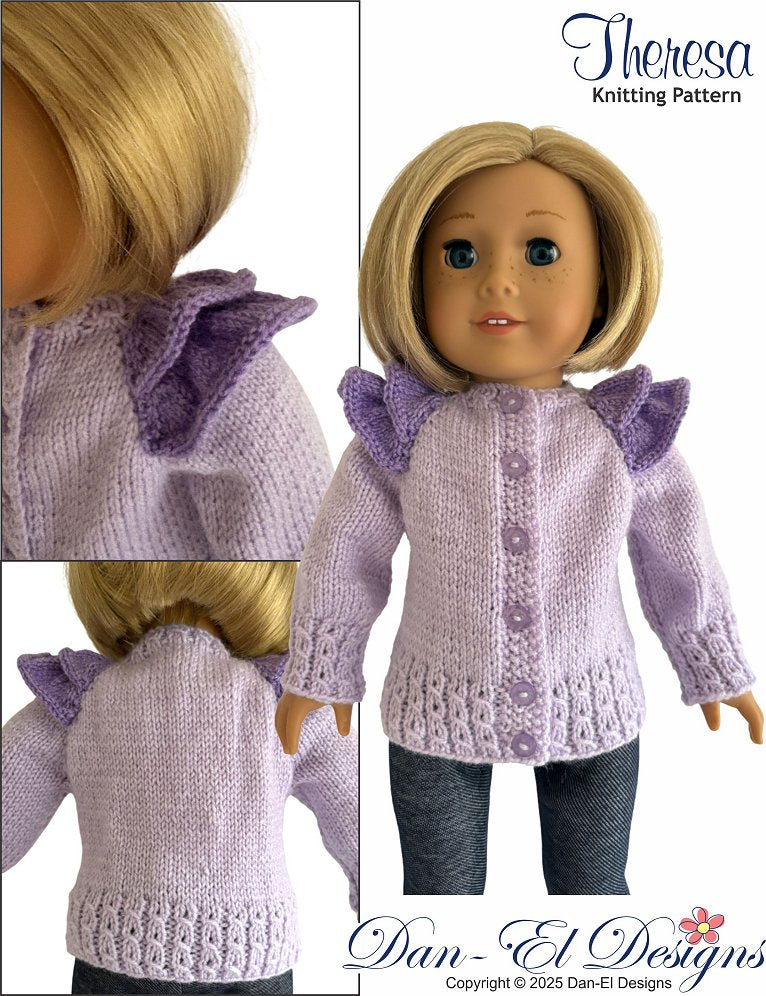 Theresa 18" Doll Clothes Knitting Pattern