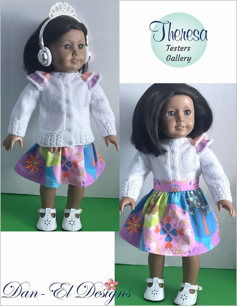 Theresa 18" Doll Clothes Knitting Pattern