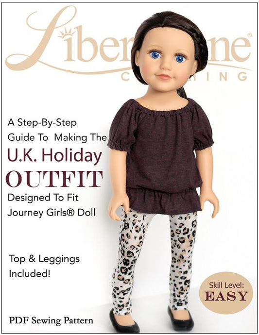 U.K. Holiday Outfit for Journey Girls Dolls