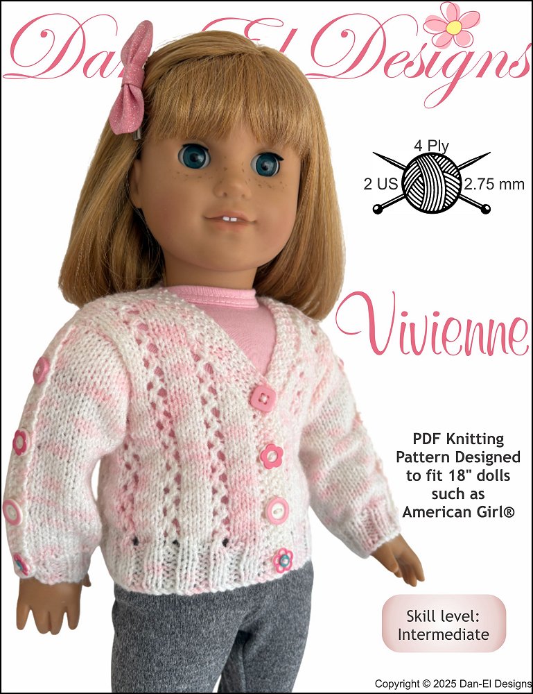 Vivienne 18" Doll Clothes Knitting Pattern