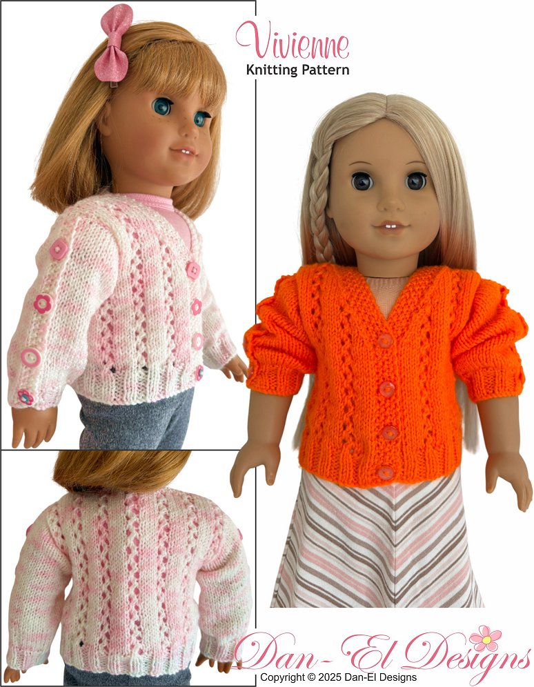 Vivienne 18" Doll Clothes Knitting Pattern