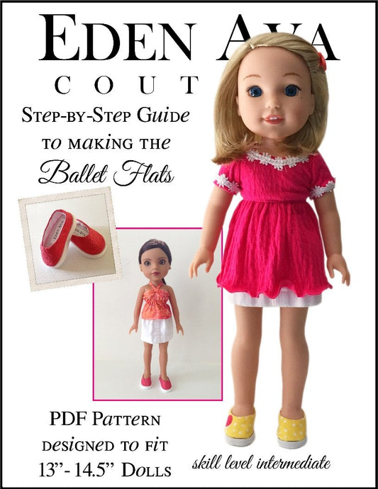 Ballet Flats for 13-14.5" Dolls