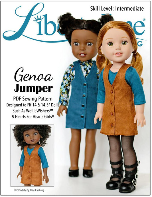 Genoa Jumper 14 - 14.5 inch Doll Clothes Pattern