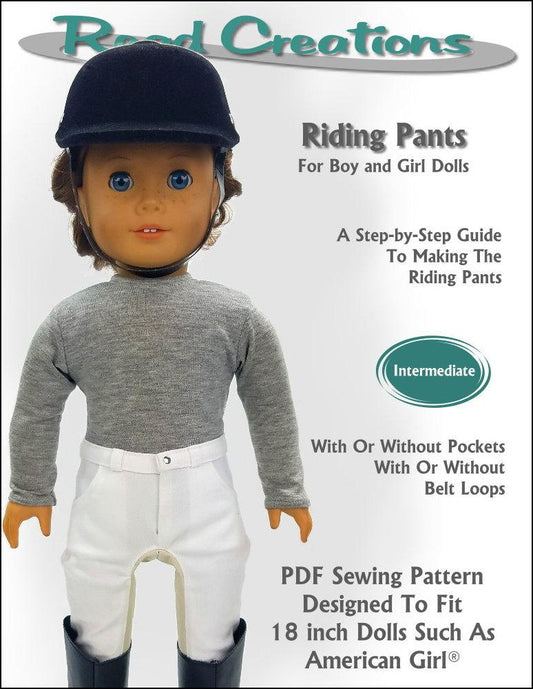 Riding Pants 18" Doll Clothes Pattern