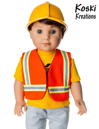 Construction Gear 18" Doll Clothes Pattern