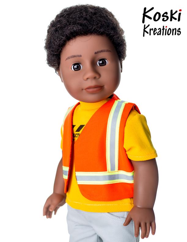 Construction Gear 18" Doll Clothes Pattern