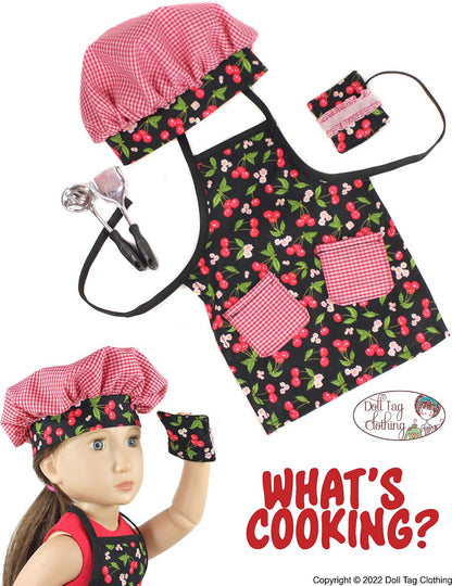 What's Cooking? 16" A Girl For All Time® Doll Clothes Pattern