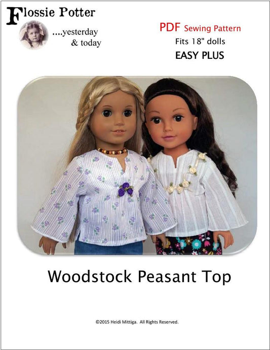 Woodstock Peasant Top 18" Doll Clothes