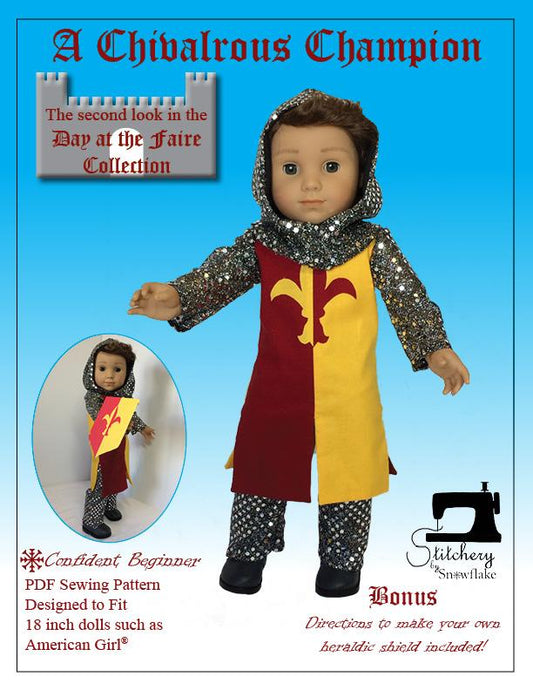 A Chivalrous Champion 18" Doll Clothes Pattern