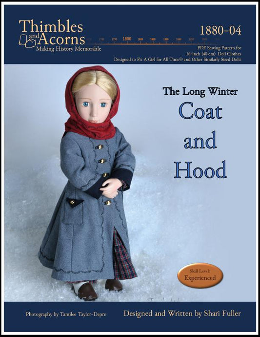 The Long Winter Coat and Hood Pattern for AGAT Dolls