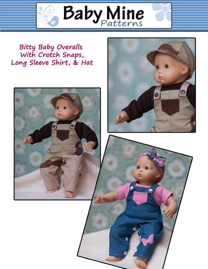 Overalls Bundle 15" Baby Doll Clothes Pattern