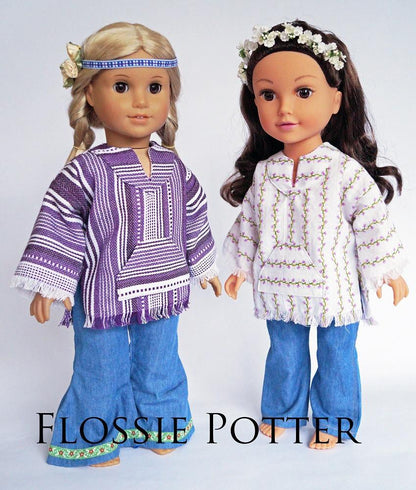 California Baja 18" Doll Clothes Pattern