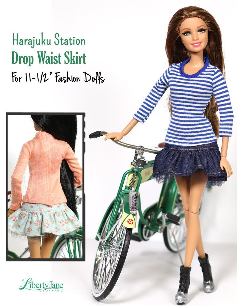 Harajuku Station Skirt for 11 1/2" Fashion Dolls