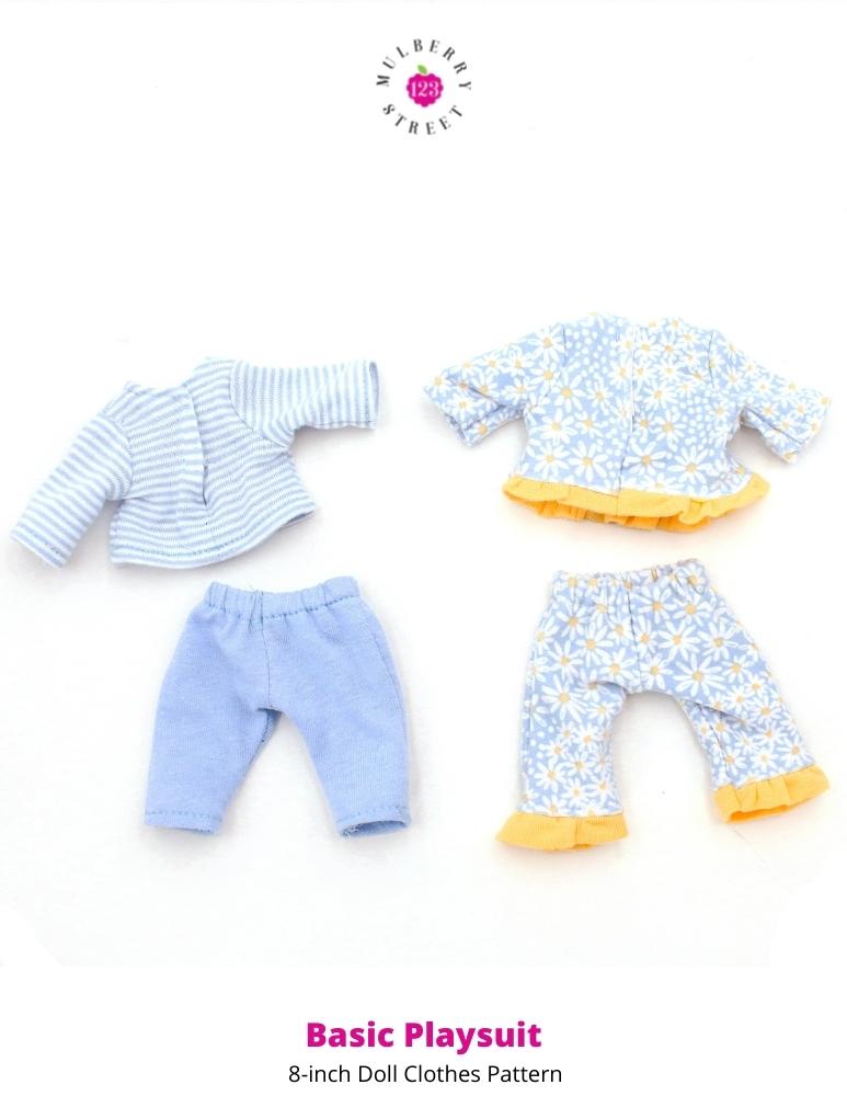 Basic Playsuit 8" Baby Doll Clothes Pattern