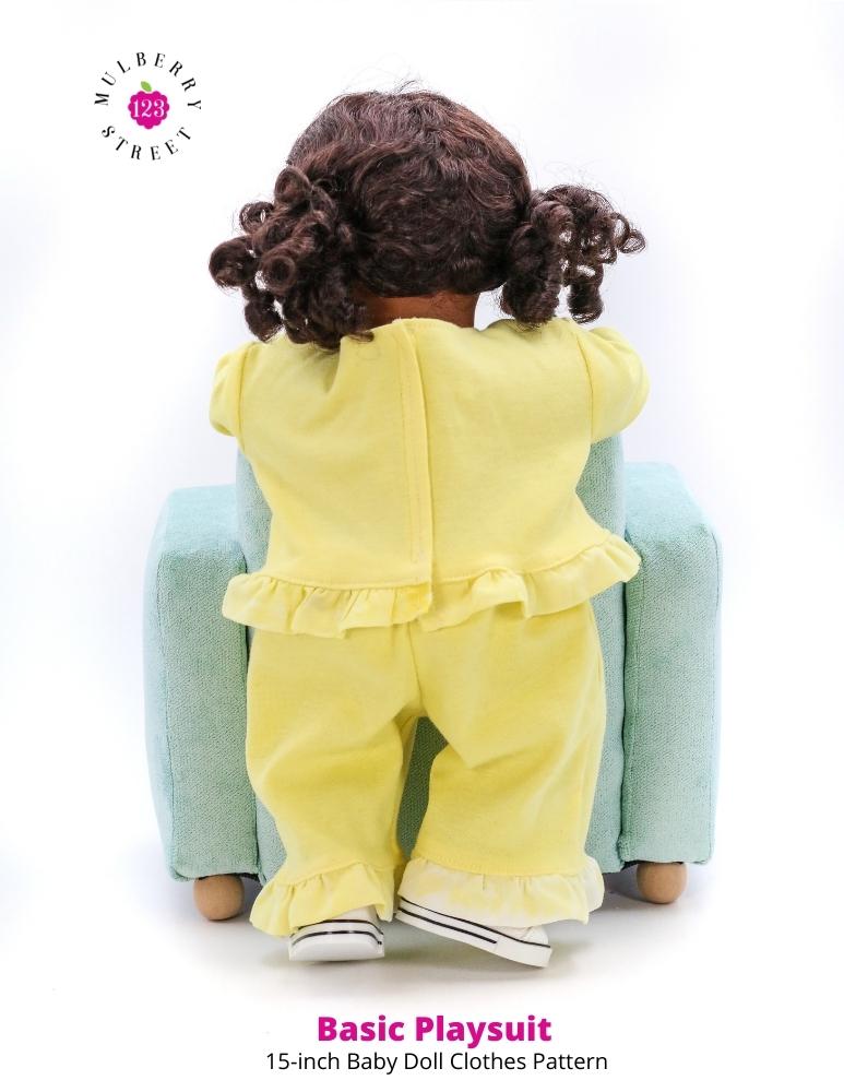 Basic Playsuit 15" Baby Doll Clothes Pattern