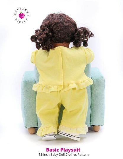 Basic Playsuit 15" Baby Doll Clothes Pattern