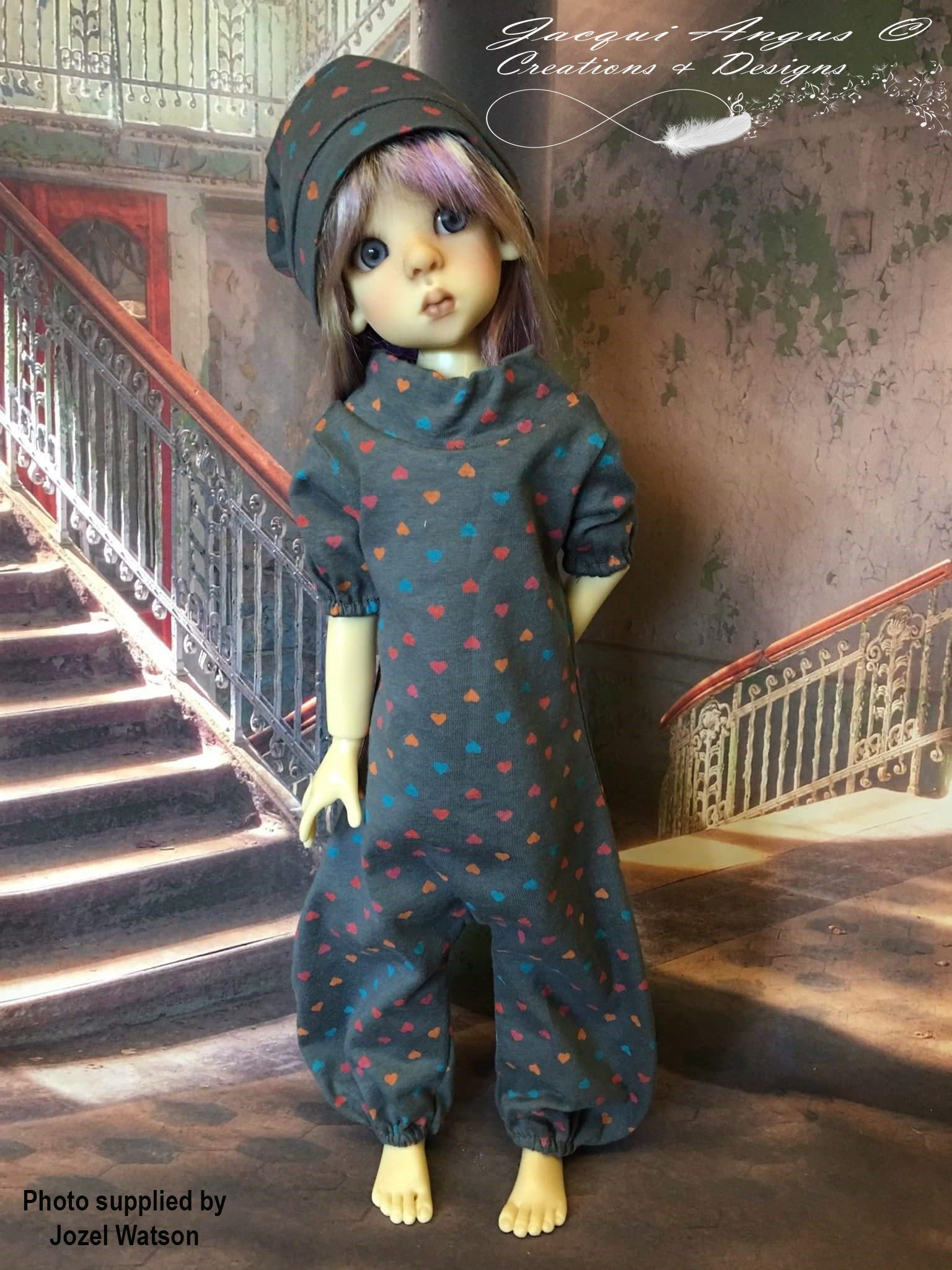 Lazy Day Romper Pattern for MSD Ball Jointed Dolls