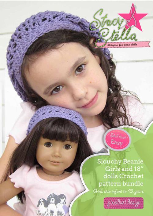 Slouchy Beanie Girl and Doll Matching