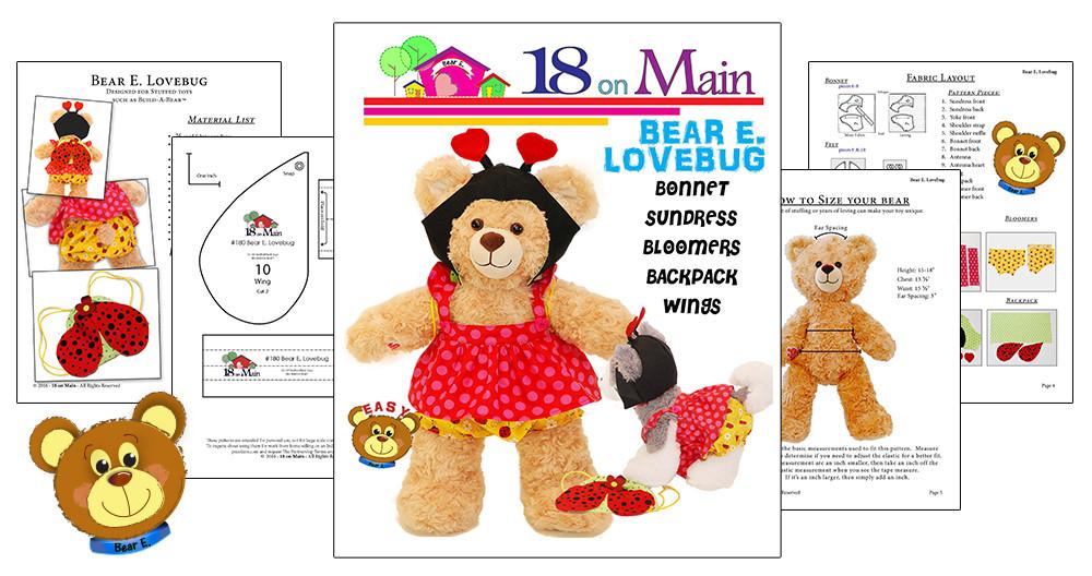 Bear E. Lovebug Pattern for Build-A-Bear Dolls