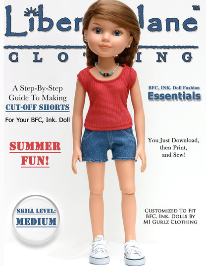 Cut Off Shorts for BFC, Ink Dolls