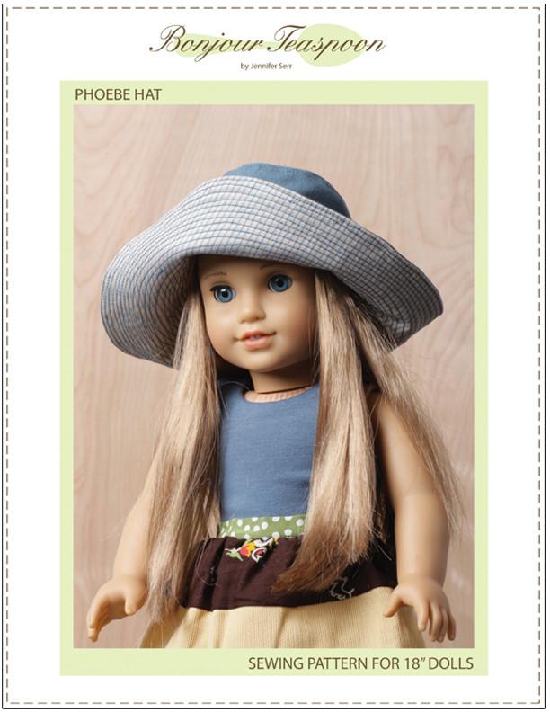 Phoebe Hat 18" Doll Clothes Pattern