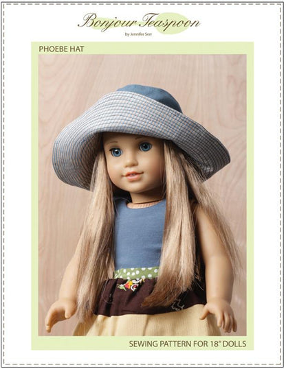 Phoebe Hat 18" Doll Clothes Pattern