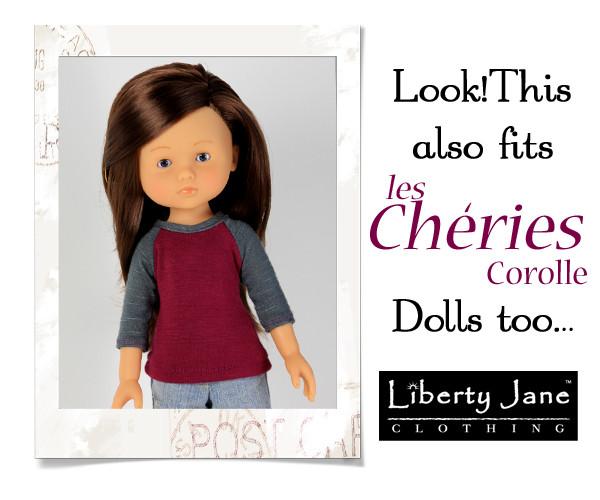 Baseball Tee 13 - 14 Inch Doll Clothes Pattern