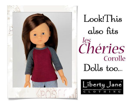Baseball Tee 13 - 14 Inch Doll Clothes Pattern