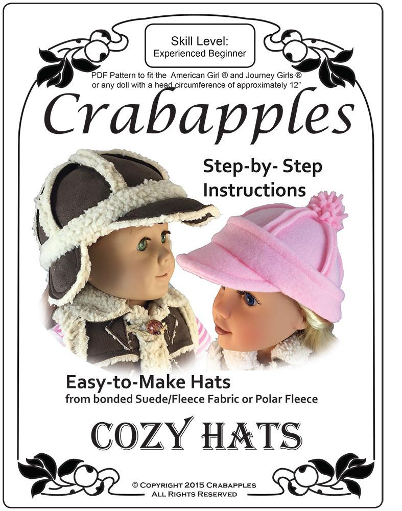 Cozy Hats 18" Doll Clothes Pattern