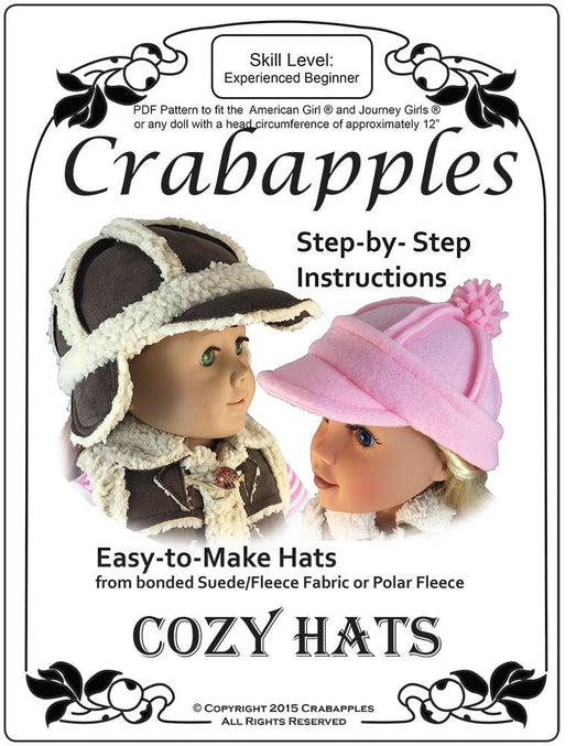 Cozy Hats 18" Doll Clothes Pattern