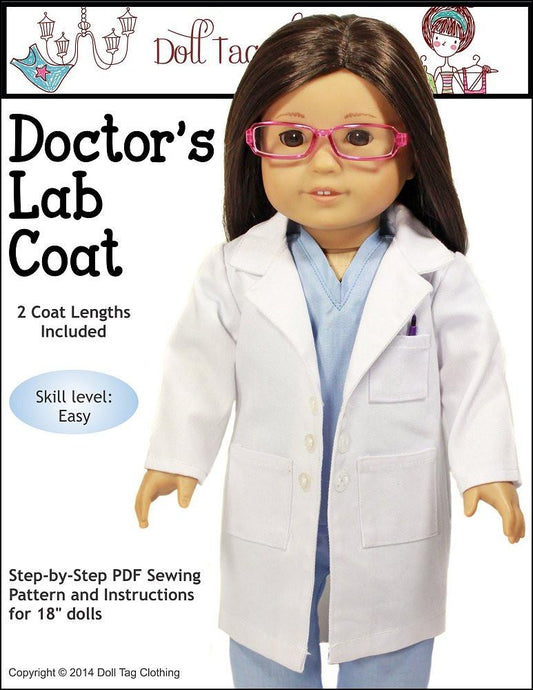 Doctor's Lab Coat 18" Doll Clothes