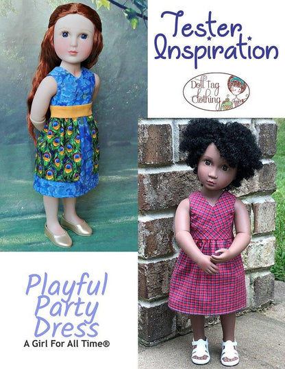 Playful Party Dress Pattern for A Girl For All Time Dolls