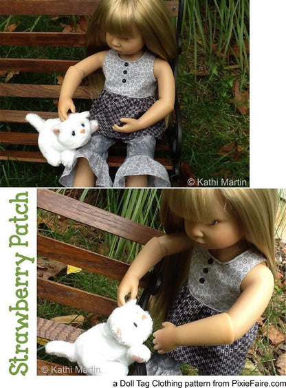 Strawberry Patch Pattern for 18" Slim Dolls