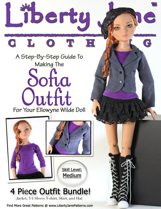 Sofia Outfit Pattern for Ellowyne Dolls