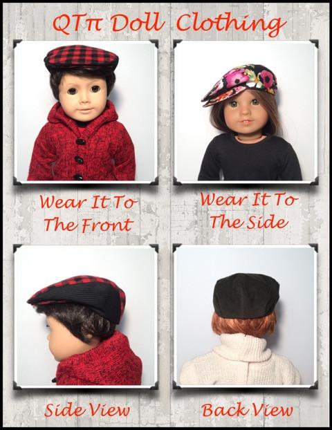 Old School Flat Cap 18" Doll Accessories
