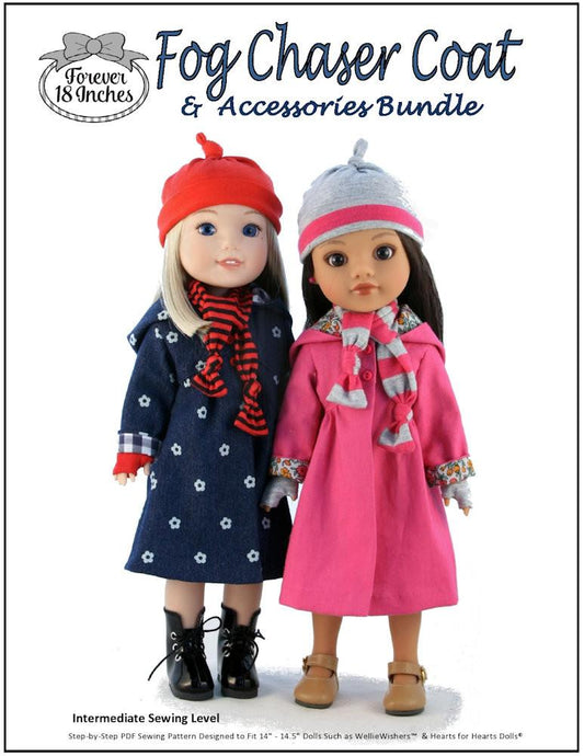Fog Chaser Coat and Accessories Bundle 14-14.5" Doll Clothes Pattern