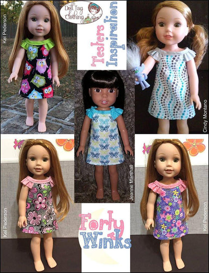 Forty Winks 14.5-15" Doll Clothes Pattern
