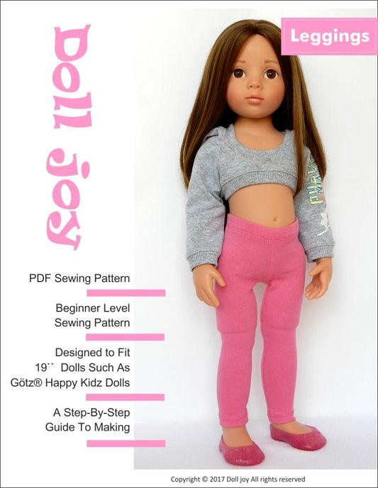 Leggings Pattern for 19" Gotz Happy Kidz Dolls