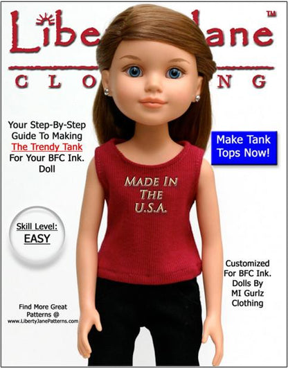 FREE Tank Top Pattern for BFC, Ink Dolls
