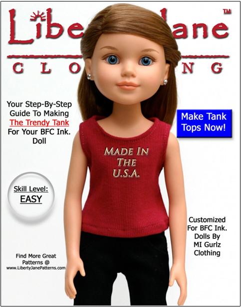 FREE Tank Top Pattern for BFC, Ink Dolls