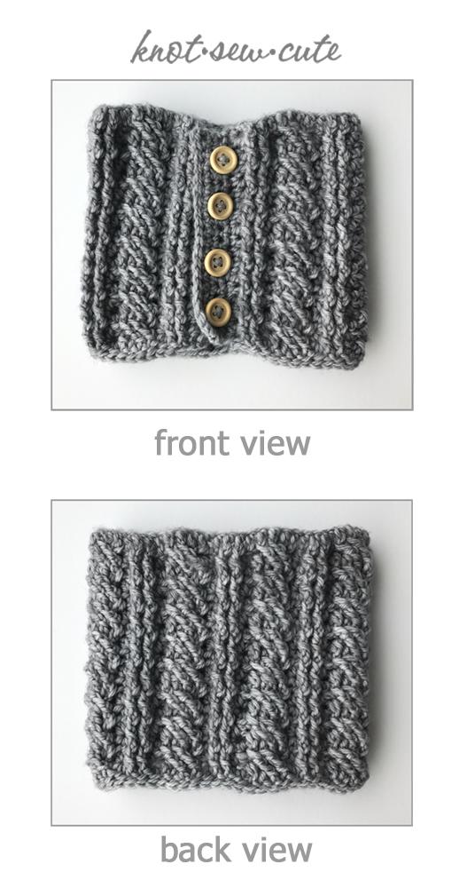 Cabled Cowl 18" Doll Crochet Pattern