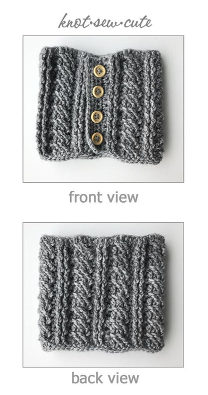Cabled Cowl 18" Doll Crochet Pattern