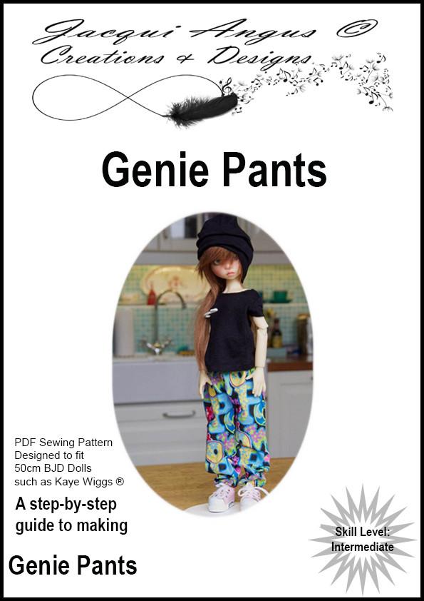 Genie Pants Pattern for MSD Ball Jointed Dolls